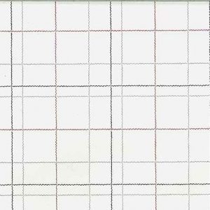 Vintage Window Pane Plaid Wallpaper Kitchen Gray Off-White Red 05063 D/Rs