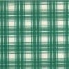 Vintage Green Plaid Wallpaper with Cream