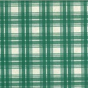 Vintage Green Plaid Wallpaper Cream Kitchen Traditional Country 121147 D/Rs