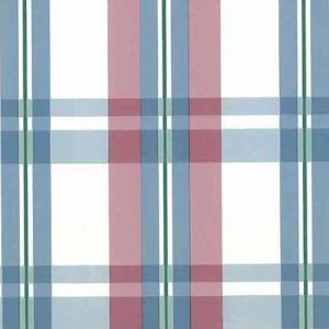 Plaid Vintage Wallpaper Pink Blue Kitchen Cottage CK11707 D/Rs