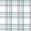 Vintage Green Red Plaid Wallpaper on White