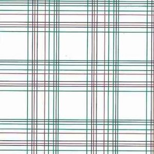 Vintage Green Red Plaid Wallpaper Blue White Narrow Lines BY1382 D/Rs